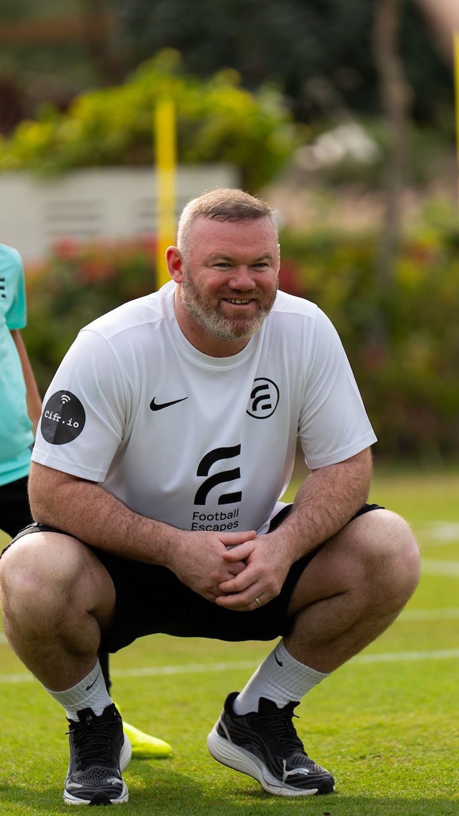 Football Escapes coaching session with ambassador coach Wayne Rooney